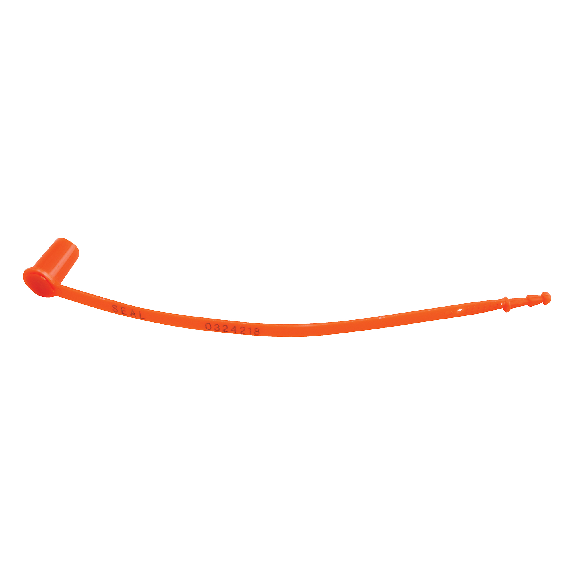 Vestil Polypropylene Security Seal - 0.875in. Height, Red, Model# SECS-F7-RD